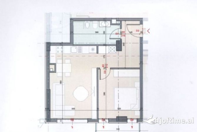 Shtepi ne shitje 1+1 ne Tirane - 85,000 Euro