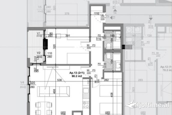 Shtepi ne shitje 2+1 ne Tirane - 85,500 Euro