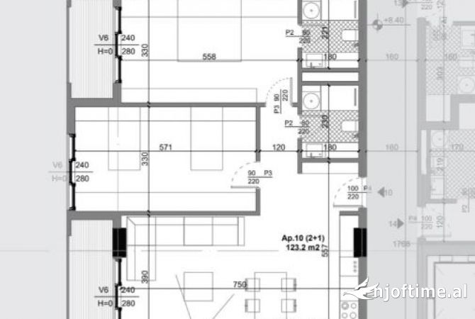 Shtepi ne shitje 2+1 ne Tirane - 116,850 Euro