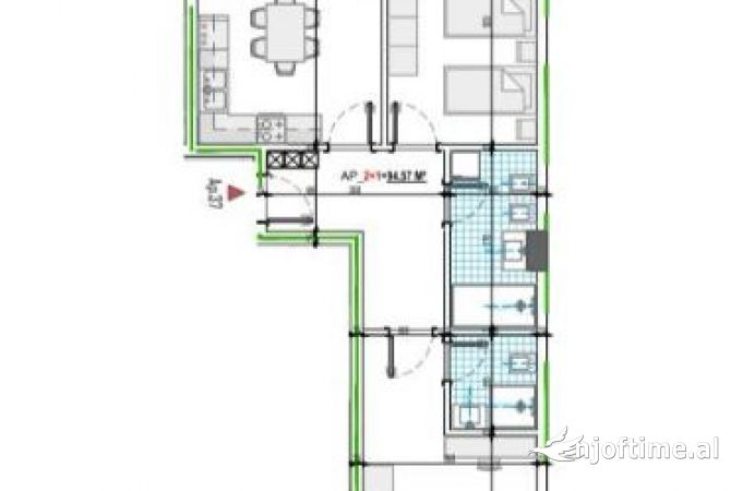 Shtepi ne shitje 2+1 ne Tirane - 105,117 Euro