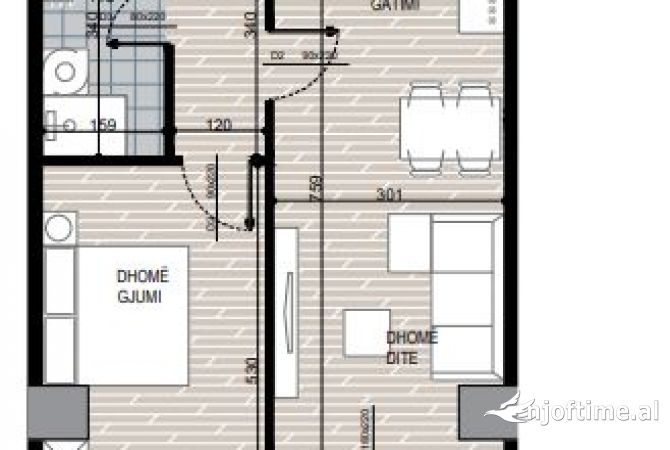 Shtepi ne shitje 1+1 ne Tirane - 100,492 Euro