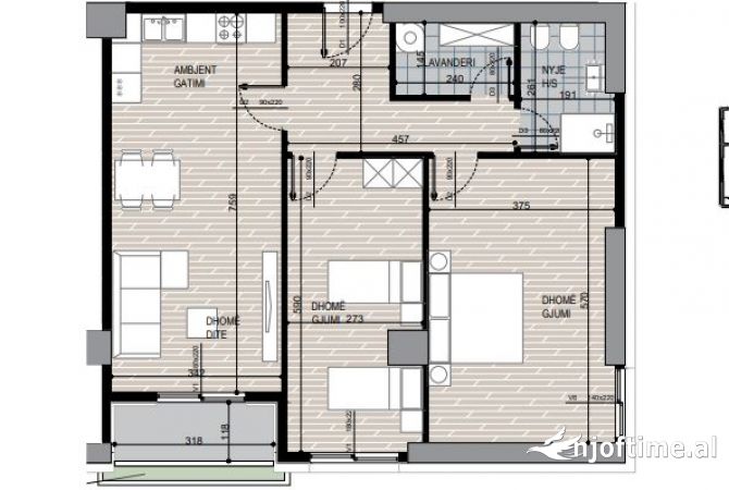 Shtepi ne shitje 2+1 ne Tirane - 161,196 Euro