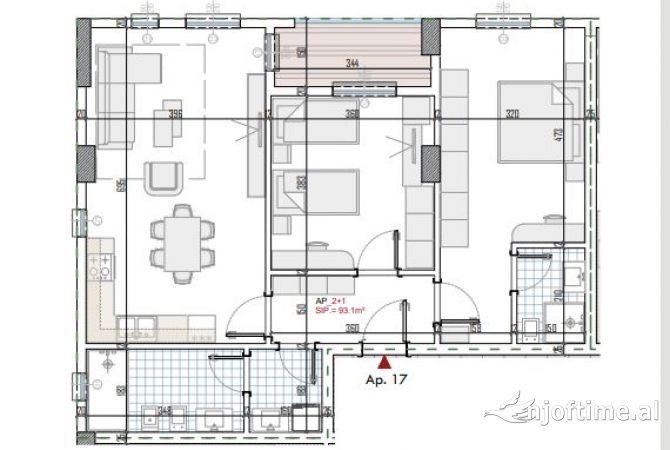 Shtepi ne shitje 2+1 ne Tirane - 87,096 Euro