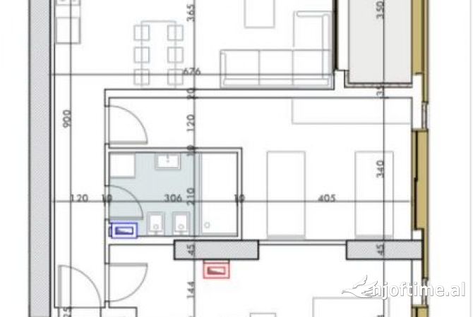 Shtepi ne shitje Apartament ne Tirane, 2+1, Mobilimi Bosh, pa mobiluar, Pagesa 305,000  Euro.