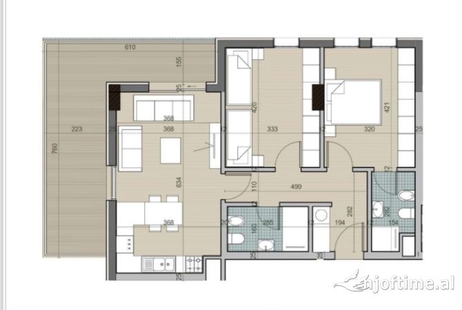 Shtepi ne shitje 2+1 ne Tirane - 118,737 Euro