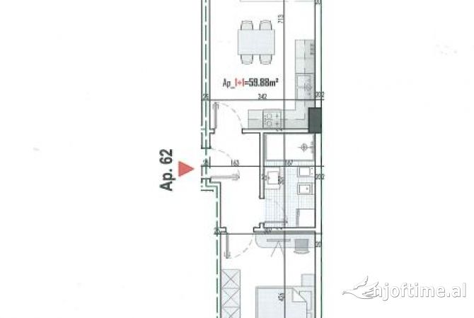 Shtepi ne shitje 1+1 ne Tirane - 81,599 Euro