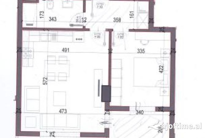 Shtepi ne shitje 1+1 ne Tirane - 60,320 Euro