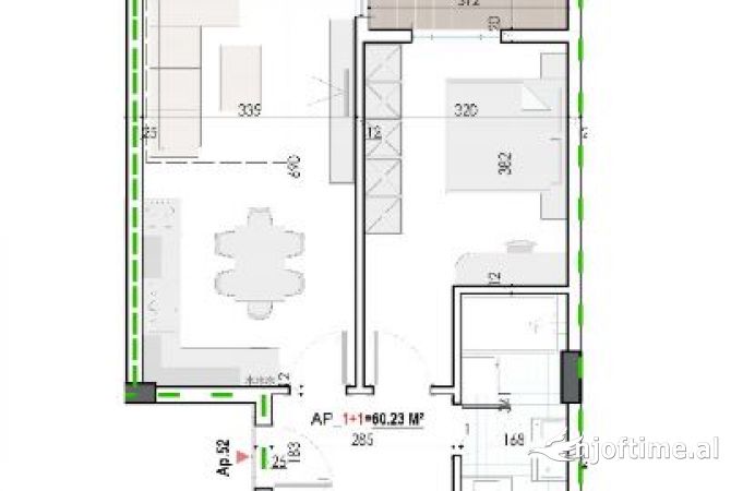 Shtepi ne shitje 1+1 ne Tirane - 53,728 Euro