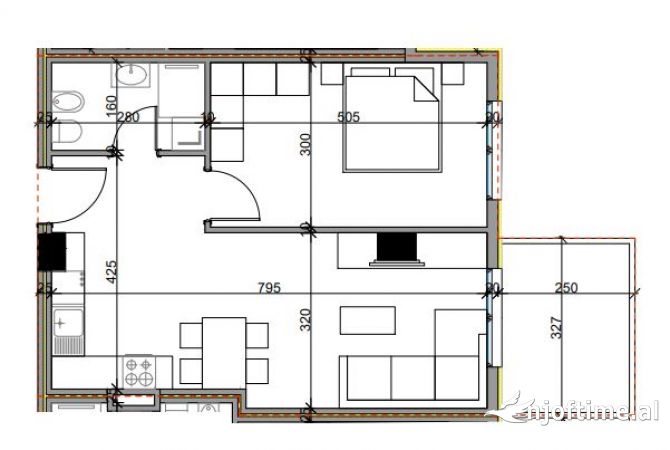 Shtepi ne shitje 1+1 ne Tirane - 80,960 Euro