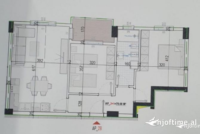 Shtepi ne shitje 2+1 ne Tirane - 69,752 Euro