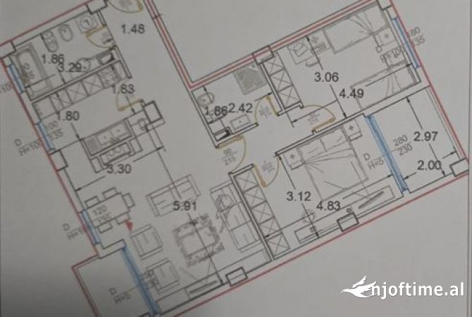 Shtepi ne shitje 2+1 ne Tirane - 135,000 Euro