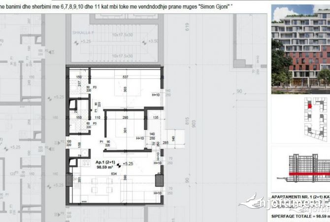 Shtepi ne shitje 2+1 ne Tirane - 142,955 Euro