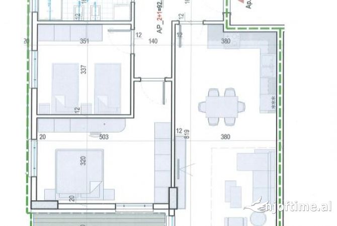 Shtepi ne shitje 2+1 ne Tirane - 91,145 Euro