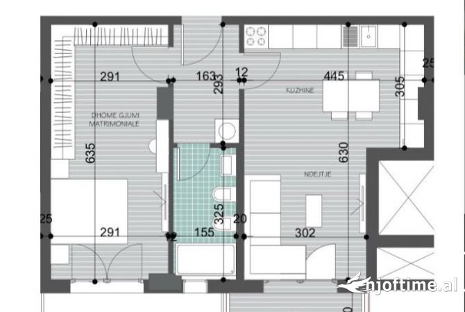 Shtepi ne shitje 1+1 ne Tirane - 65,960 Euro