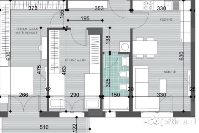 Shtepi ne shitje 2+1 ne Tirane - 83,555 Euro