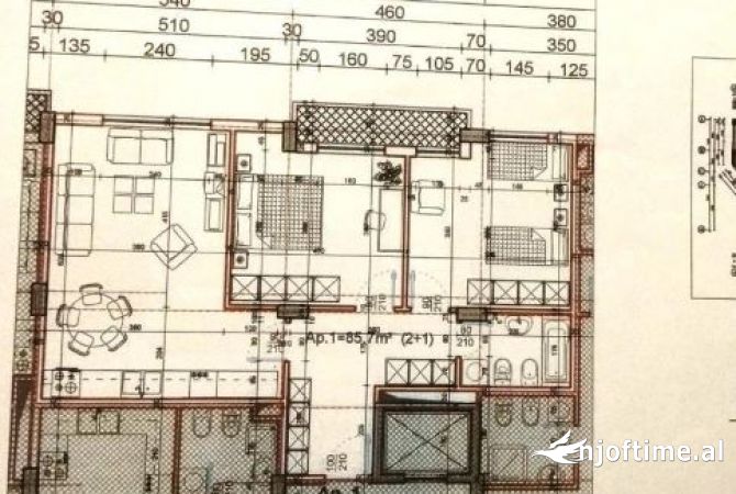 Shtepi ne shitje 2+1 ne Tirane - 83,000 Euro
