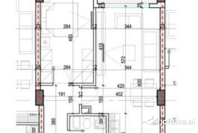 Shtepi ne shitje Apartament ne Tirane, 1+1, Mobilimi Bosh, pa mobiluar, Pagesa 129,000  Euro.