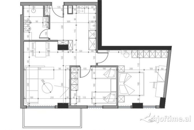 Shtepi ne shitje 2+1 ne Tirane - 162,000 Euro
