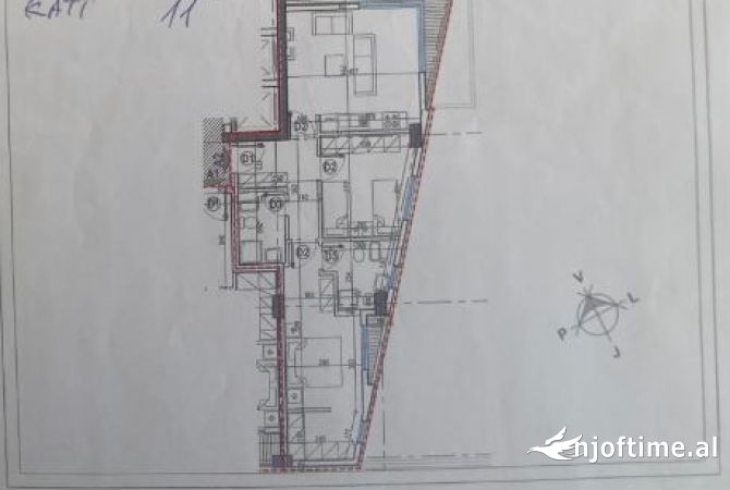 Shtepi ne shitje Apartament ne Tirane, 2+1, Mobilimi Bosh, pa mobiluar, Pagesa 184,208  Euro.