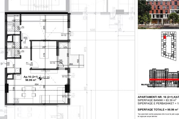 House for Sale 2+1 in Tirana - 160,000 Euro