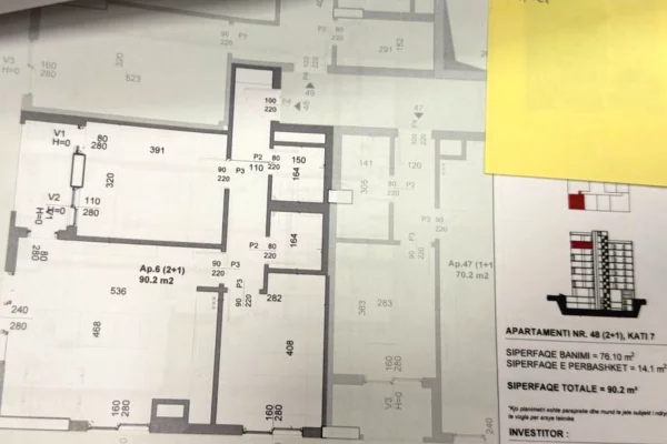 Shtepi ne shitje 2+1 ne Tirane - 80,750 Euro