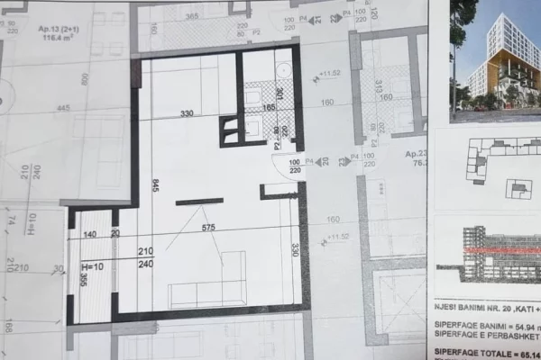 House for Sale 1+1 in Tirana - 113,995 Euro