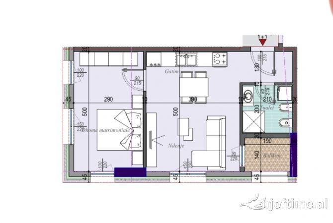 Shtepi ne shitje 1+1 ne Tirane - 86,500 Euro