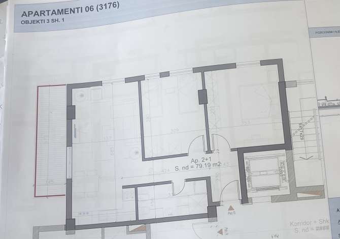 Shtepi ne shitje Apartament ne Tirane, 2+1, Mobilimi Bosh, pa mobiluar, Pagesa 93,500  Euro.