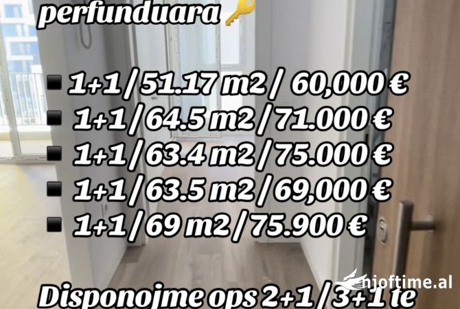 Shtepi ne shitje 1+1 ne Tirane - 60,000 Euro