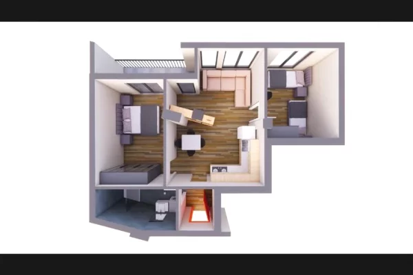 Apartment for sale in Tirana 2+1, Emty