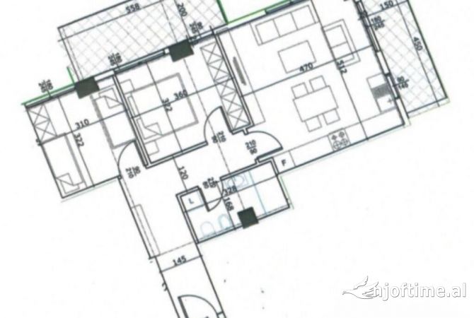 Shtepi ne shitje Apartament ne Tirane, 2+1, Mobilimi Bosh, pa mobiluar, Pagesa 248,000  Euro.