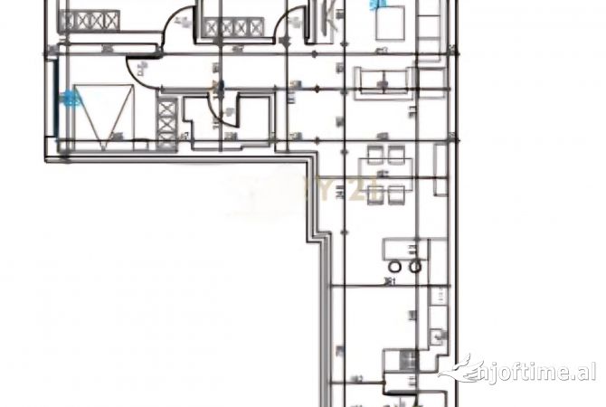 Shtepi ne shitje Apartament ne Tirane, 3+1, Mobilimi Bosh, pa mobiluar, Pagesa 286,650  Euro.