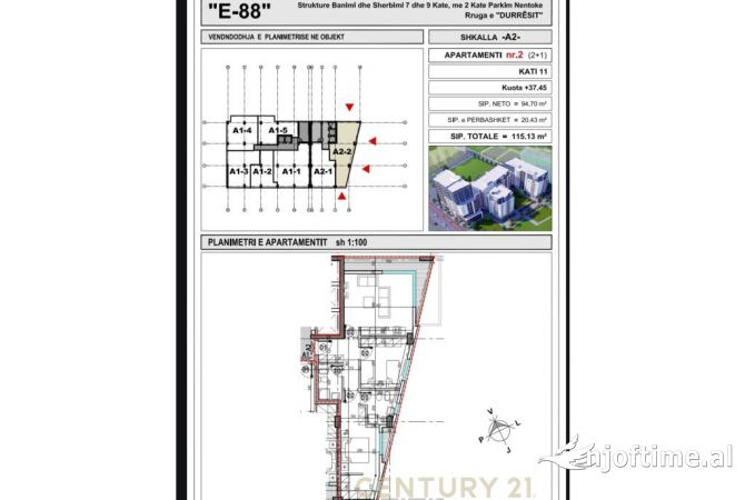 Shtepi ne shitje 2+1 ne Tirane - 178,500 Euro