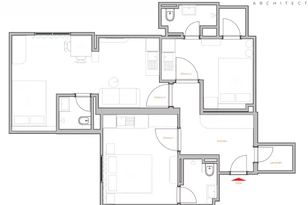 Shtepi ne shitje Garsoniere ne Tirane - 240,000 Euro