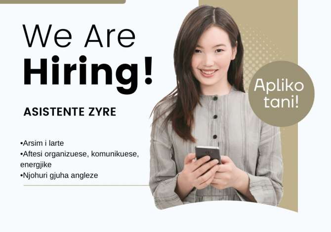 Njoftime Pune Asistente Zyre