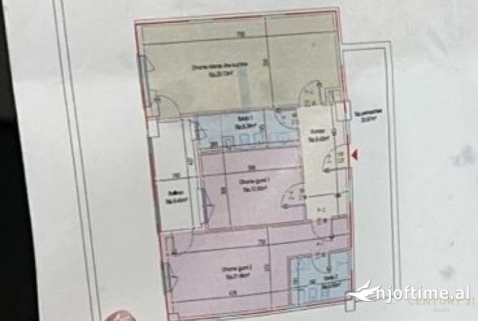 Shtepi ne shitje Apartament ne Tirane, 2+1, Mobilimi Bosh, pa mobiluar, Pagesa 207,000  Euro.