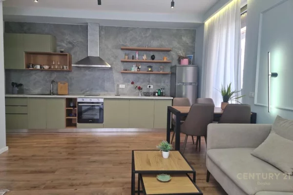 Shtepi ne shitje Apartament ne Tirane, 1+1, Mobilimi E mobiluar, Pagesa 195,000  Euro.