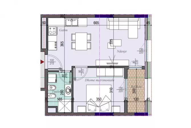 Casa in vendita 1+1 a Tirana - 76,700 Euro