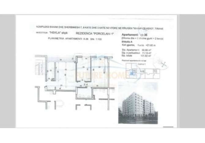 Shtepi ne shitje 2+1 ne Tirane - 139,500 Euro