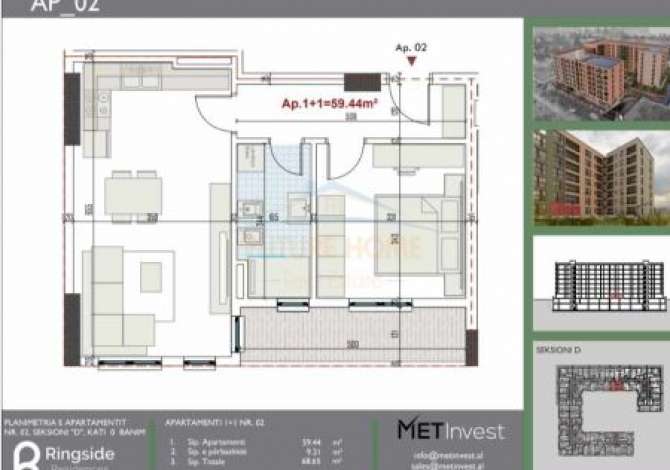 Shtepi ne shitje 1+1 ne Tirane - 71,000 Euro