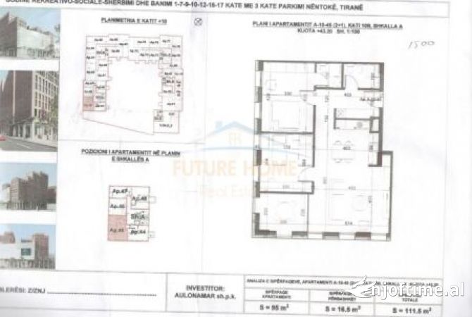 Shtepi ne shitje 2+1 ne Tirane - 173,000 Euro