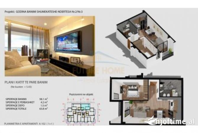 Shtepi ne shitje 1+1 ne Sarande - 121,500 Euro