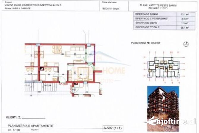 Shtepi ne shitje 1+1 ne Sarande - 119,700 Euro