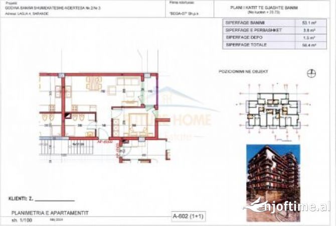 Shtepi ne shitje 1+1 ne Sarande - 120,250 Euro