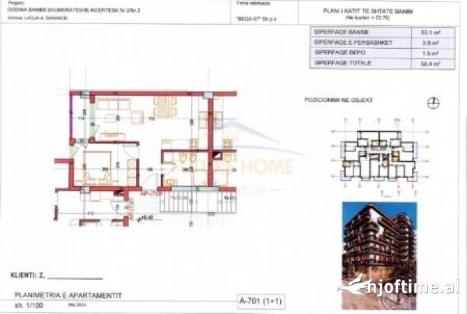 Shtepi ne shitje 1+1 ne Sarande - 132,300 Euro