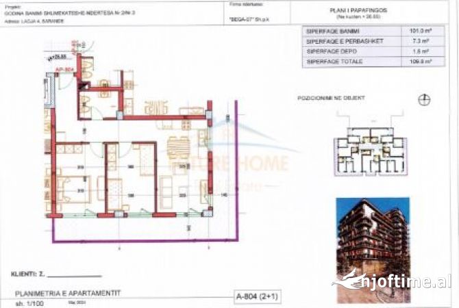 Shtepi ne shitje 2+1 ne Sarande - 248,800 Euro