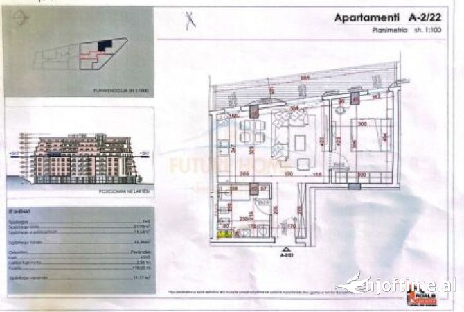 Shtepi ne shitje 1+1 ne Tirane - 86,400 Euro