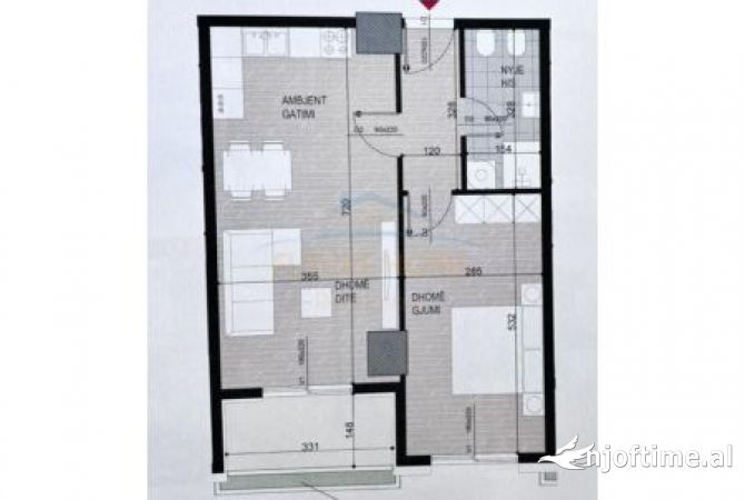 Shtepi ne shitje 1+1 ne Tirane - 113,000 Euro