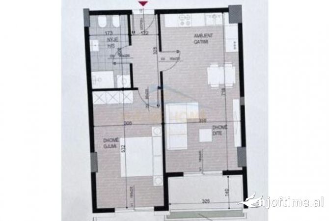 Shtepi ne shitje 1+1 ne Tirane - 113,000 Euro