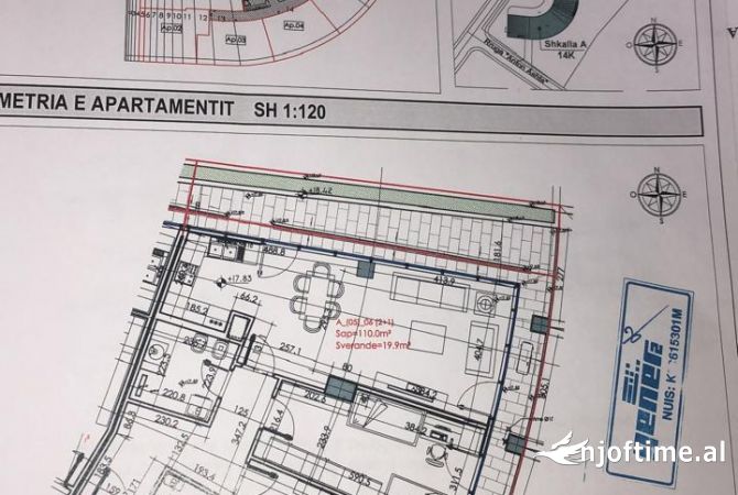 Shtepi ne shitje Apartament ne Tirane, 2+1, Mobilimi Bosh, pa mobiluar, Pagesa 550,000  Euro.